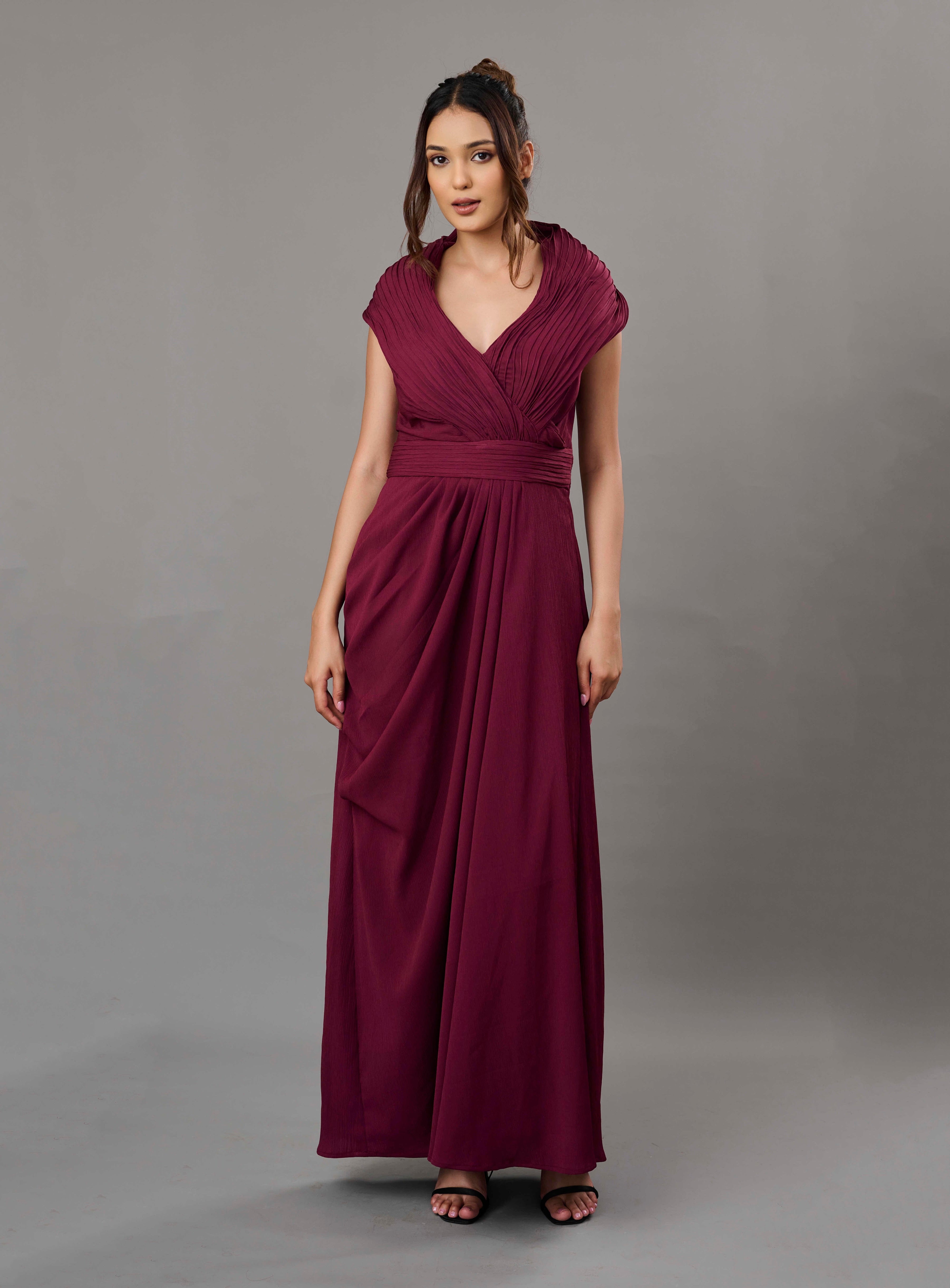 Burgundy Grace Gown